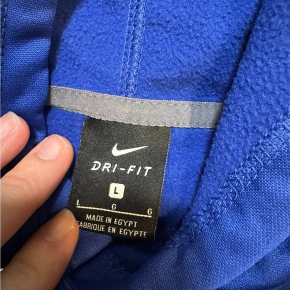 💙✨ Nike‎ Essential Blue Hoodie Men’s Size L ✨💙 - Picture 3 of 3